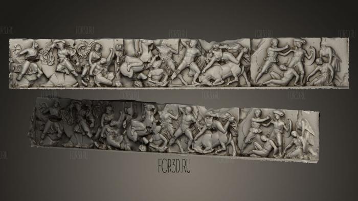 The Bassae Frieze 3d stl модель для ЧПУ